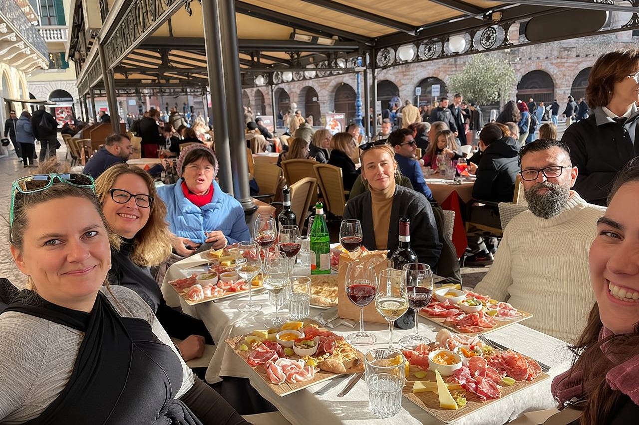 Verona: City Walking Tour with Cable Car Ride & Wine Aperitif