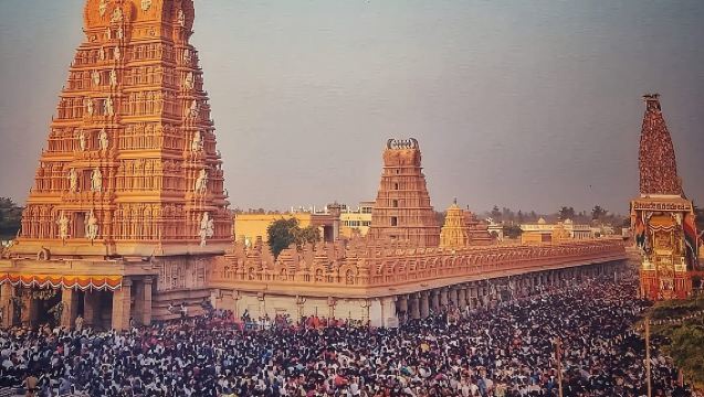 Excursión privada de un día desde Trichy a Tanjore y Kumbakonam