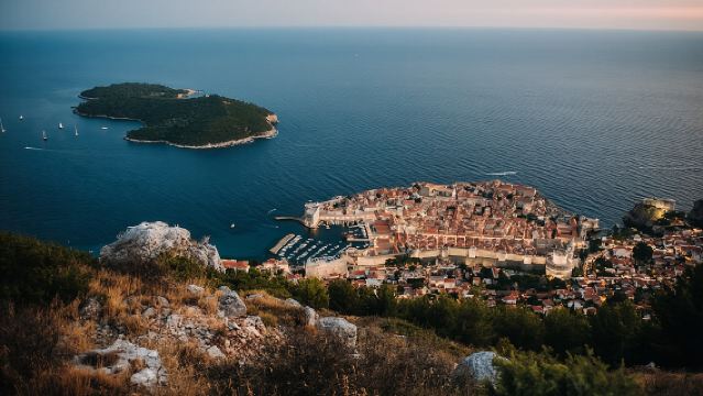 Zipline-ervaring bij zonsondergang in Dubrovnik
