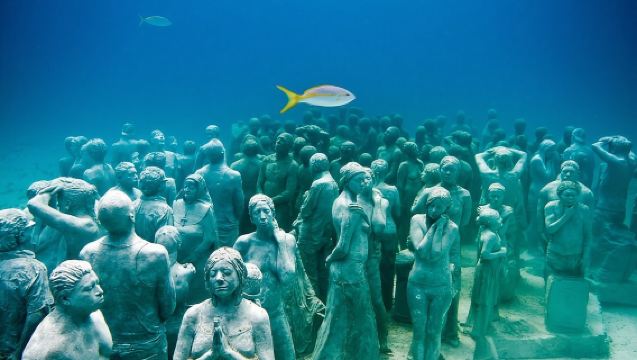 Snorkeling in Isla Mujeres and Underwater Museum