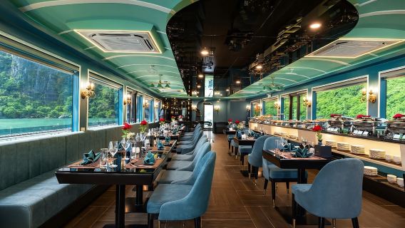 Baia di Ha Long: gita di un giorno in crociera a 5 stelle, kayak e nuoto