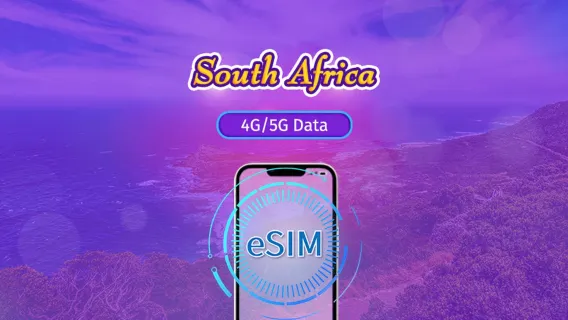 South Africa | 5G/4G eSIM | Day Pass/Total Package | Natural Day Billing | 1-30 days | QR code