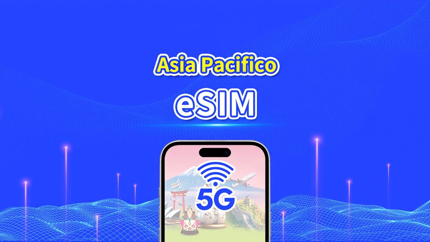 eSIM 4G/5G Asia e Oceania | Pacchetto dati giornaliero/totale | 1–30 giorni | Fatturazione 24 ore | QR Code