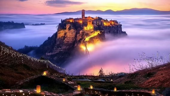 包車精華之旅：徜徉白露里治奧+奧爾維耶托+納尼地下城奇幻歷史