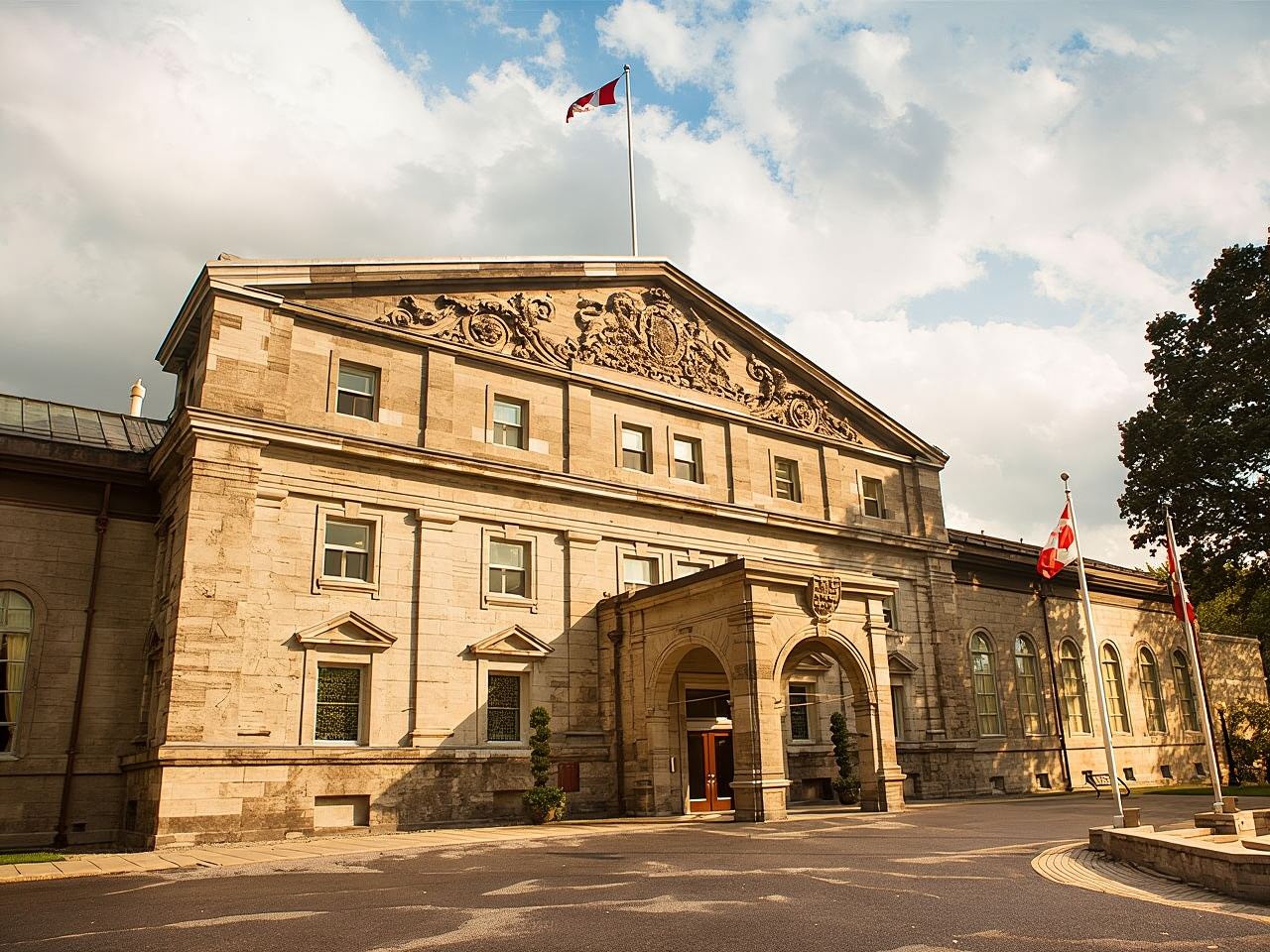 Canada Ottawa Governor General's Residence + ByWard Market + Rideau Canal