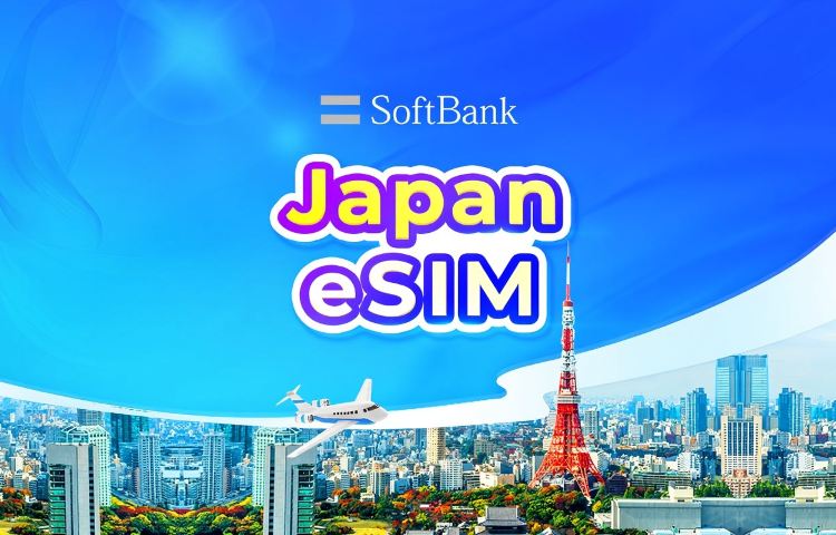 Japan SoftBank 4G/5G eSIM | TikTok & ChatGPT Available | Day Pass/Total Data Package | 24-Hour Billing | 1-180 Days | QR Code