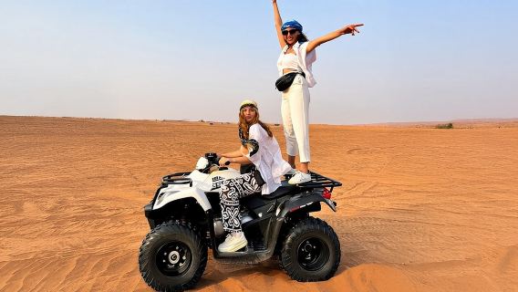 Desert Thrills: Evening Safari with Quad Bike & Camp Activities