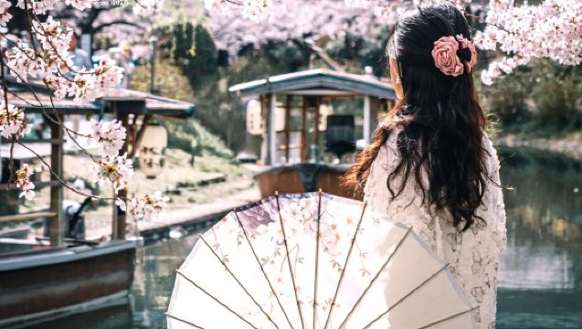 [Ограниченный сезон сакуры] Однодневный тур по Японии: Лодка Дзюккоку-бунэ в Фусими, набережная Сэвари, сакура Омуро в храме Нинна-дзи