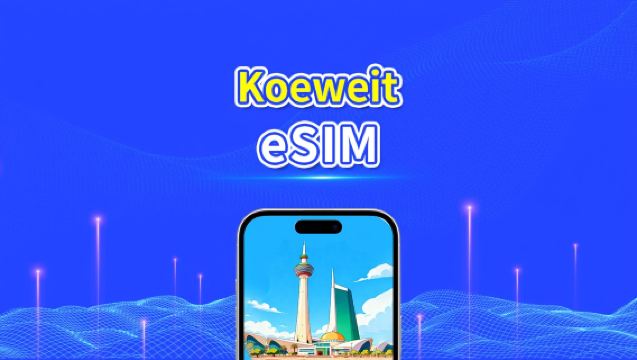 Koeweit eSIM | 5G/4G | Dagelijks/Totaal Datapakket | 1–30 dagen | 24-Uurs Facturering | QR-code