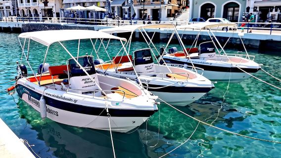 4-Hour Private Boat Rental Without Skipper at Agios Nikolaos