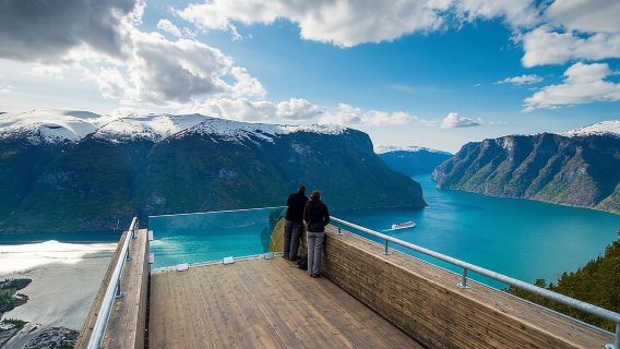 Tur Berpemandu Ke Nærøyfjorden, Flåm, dan Stegastein - Pelayaran Sudut Pandang