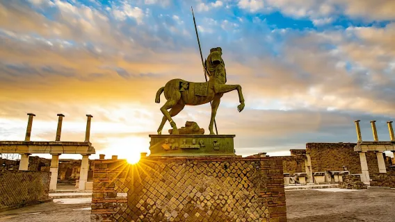 Z Rzymu: Wycieczka dzienna do Pompejów i wulkanu Wezuwiusz z autentycznym neapolitańskim lunchem w postaci pizzy