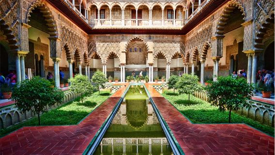 ทัวร์วันเดียว/ทัวร์หลายวัน พระราชวังเซบียา, หอคอยคีรัลดา, โบสถ์เอลซัลวาดอร์ และมหาวิหารเซบียา