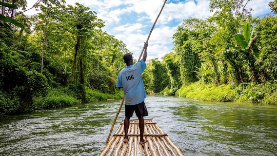 Martha Brae Rafting & Luminous Lagoon Tour with Dinner