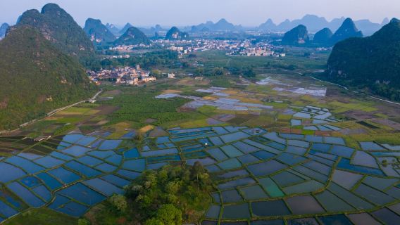 Tour de 1 día por los alrededores de Guilin: Humedal de Huixian, con Espejos de Agua