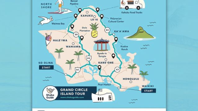 Tur Audio Mengemudi Keliling Pulau Oahu