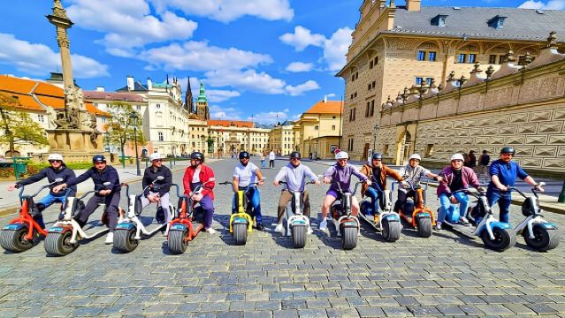 Grand city tour on Scrooser in Prague