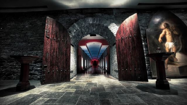 New York Catacombs by Candlelight