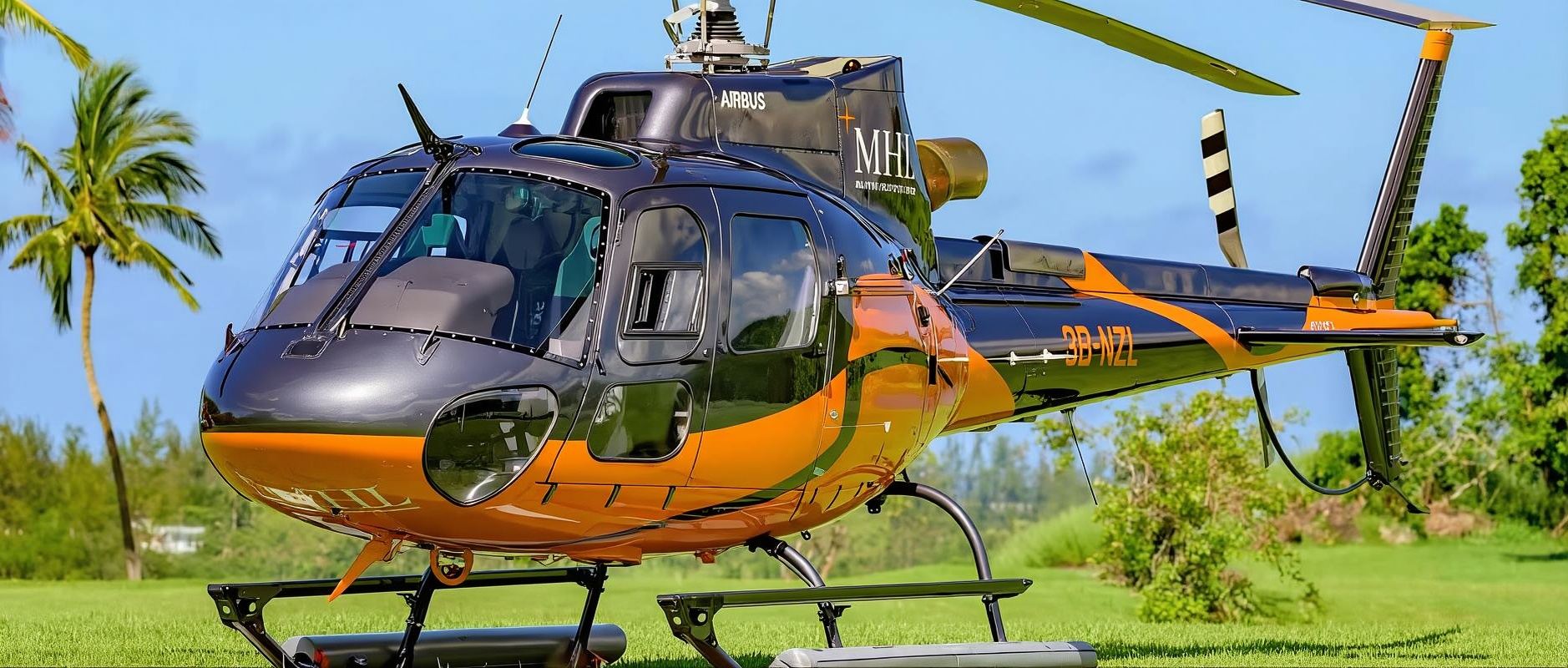35-minute helicopter ride to view the underwater waterfall in Mauritius (departing from airport)