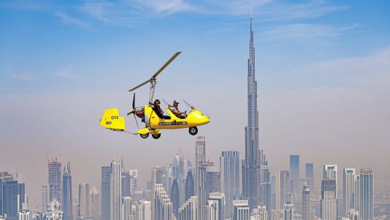 Dubai: Chuyến bay giới thiệu trực thăng Gyrocopter