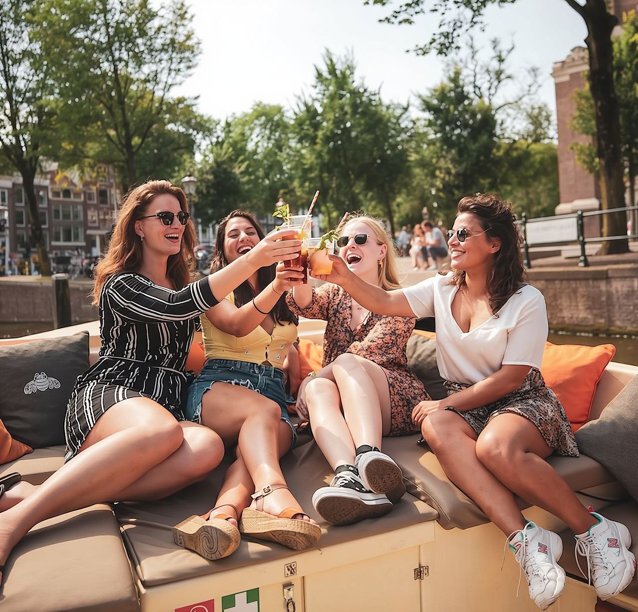 Crociera sui Canali di Amsterdam con bar a bordo: partenza dalla Stazione Centrale [include bar a bordo/commento della guida dal vivo/immersione nella storia e cultura olandese]