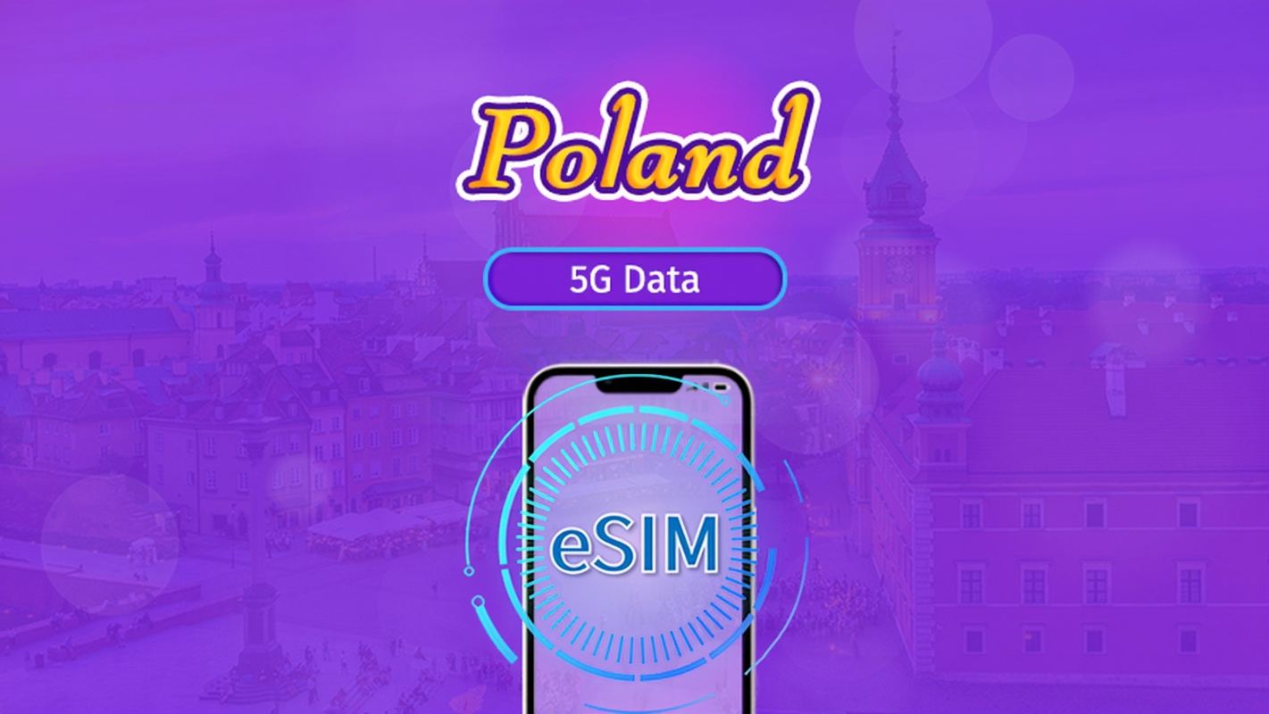 Poland | 5G/4G eSIM | Total Package | 24H Billing | 7-30 days | QR code