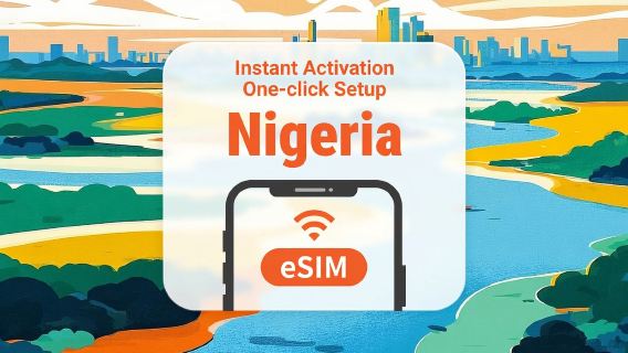 Nigeria eSIM | Dubbele netwerkdekking | Volledige toegang tot AI en TikTok | 1–30 dagen | Directe QR-code