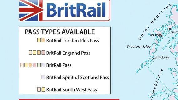BritRail Pass - Biglietto elettronico ufficiale per viaggiare senza limiti sulla rete ferroviaria britannica