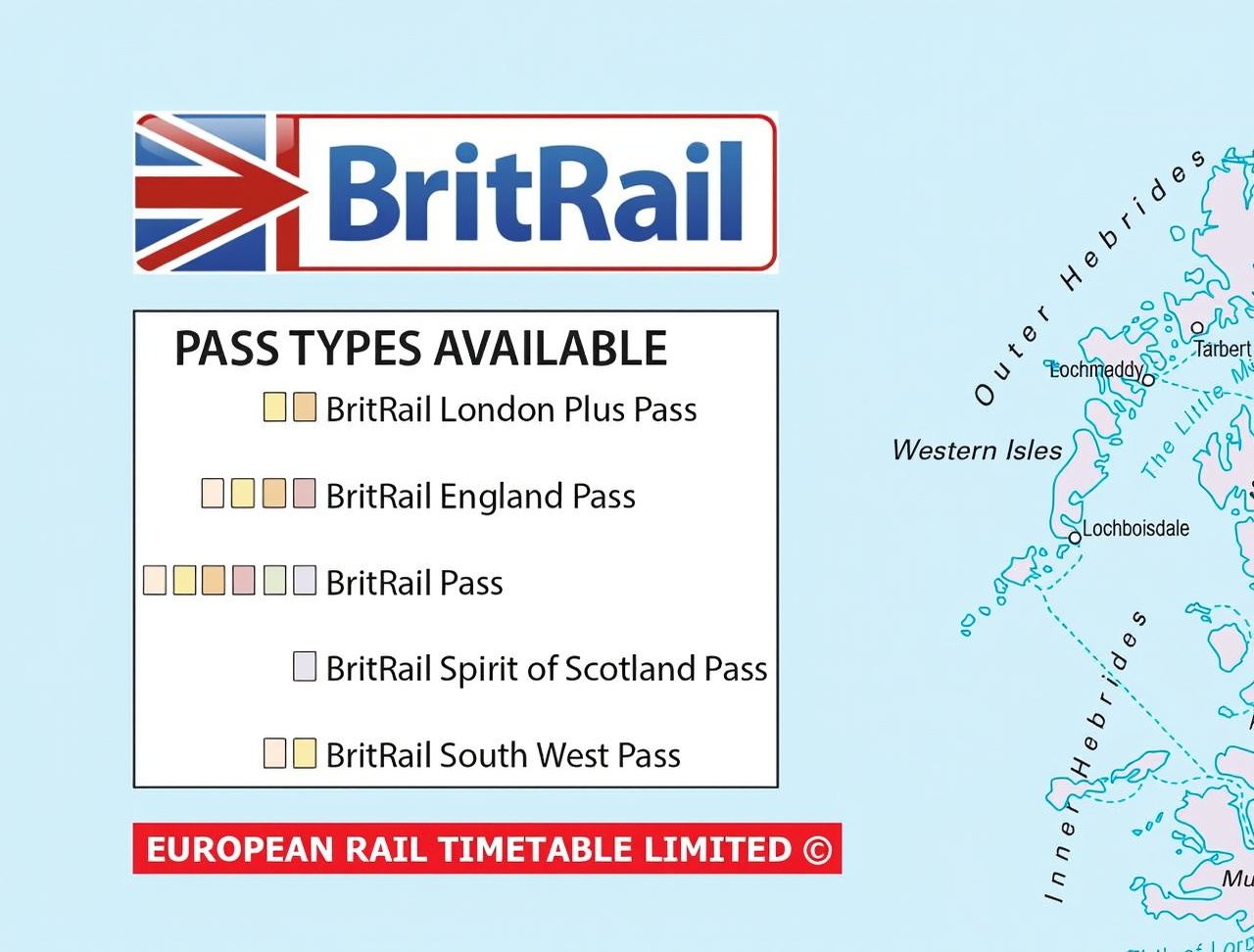 BritRail Pass - Biglietto elettronico ufficiale per viaggiare senza limiti sulla rete ferroviaria britannica