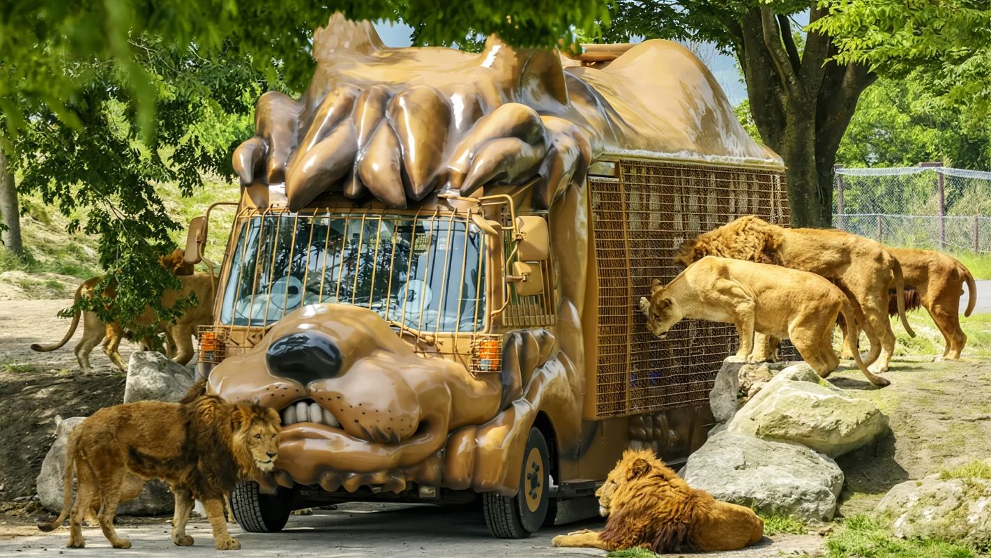 tour di un giorno a Beppu con l'inferno, lo zoo naturale e Yufuin, con esperienza sul treno Yufuin no Mori