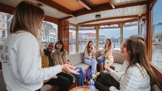 อัมสเตอร์ดัม: ล่องเรือในคลองพร้อม Bubbles & Bites