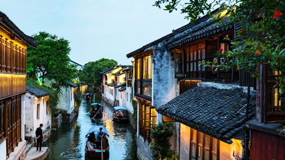 Business vehicle | English-speaking guide | One-day tour to Zhouzhuang Ancient Town from Shanghai