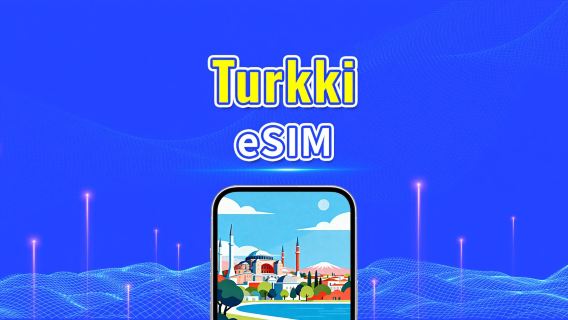 Turkki 5G eSIM  | 3 verkkoa | Täysi tuki AI:lle ja TikTokille | Päivittäinen/kokonaisdatapaketti | 1–30 päivää | 24 tunnin laskutus | QR-koodi