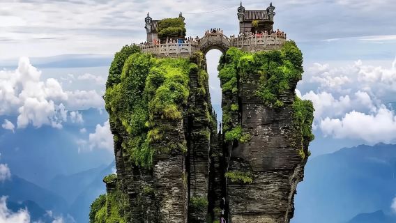 Тунжэнь, Гуйчжоу: гора Фаньцзин + Грибная скала + Старая Золотая вершина|Индивидуальный индивидуальный трансфер/аренда автомобиля с водителем однодневный тур(на китайском и английском языках)#