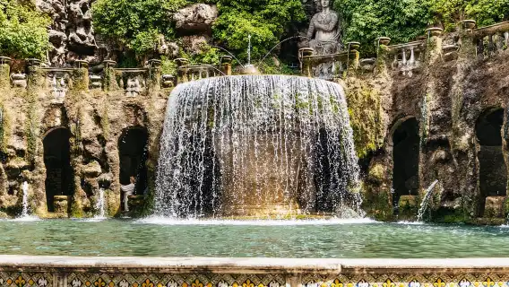 one-day tour to Villa d'Este and Hadrian's Villa in Tivoli from Rome, Italy