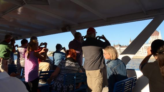 Recorrido en coche por el distrito del castillo y Pest con crucero por el Danubio