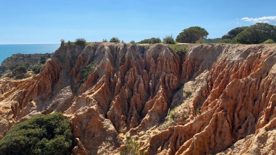 Depuis Faro : visite de la grotte de Benagil et du sentier des sept vallées suspendues