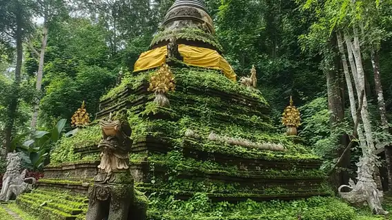 清邁：雙龍寺和帕拉特寺（搭乘廂型車接送）
