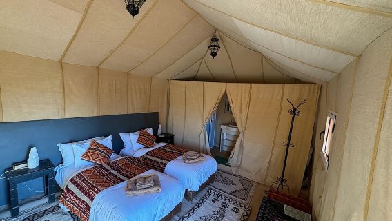 Luxury Camp in Merzouga Desert with Camel Trekking, Vehicule 4WD