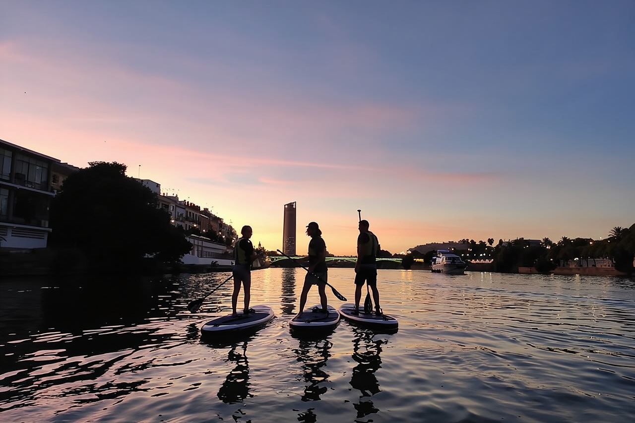 Sevilla: Atardecer en Paddle Surf