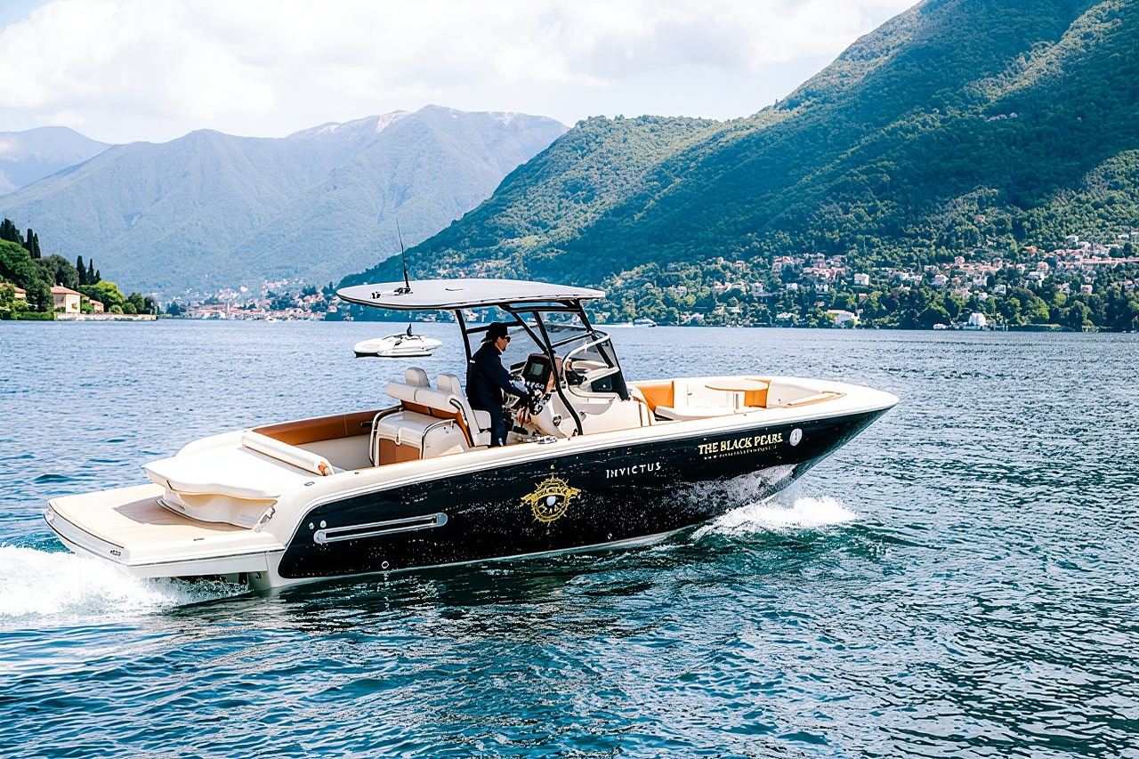 1H Private Cruise Lake Como Tender Yacht Invictus 6 pax