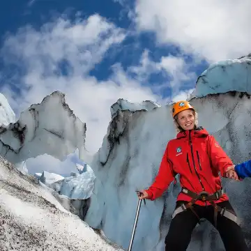 アイスランド・ヴァトナヨークトル氷河のスカフタフェット氷河