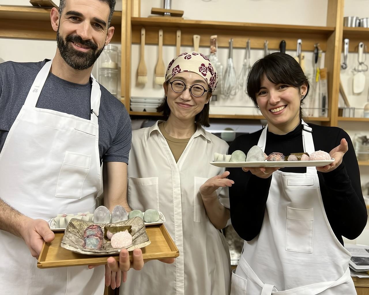 Kyoto Japanese wagashi Making and Tasting Experience