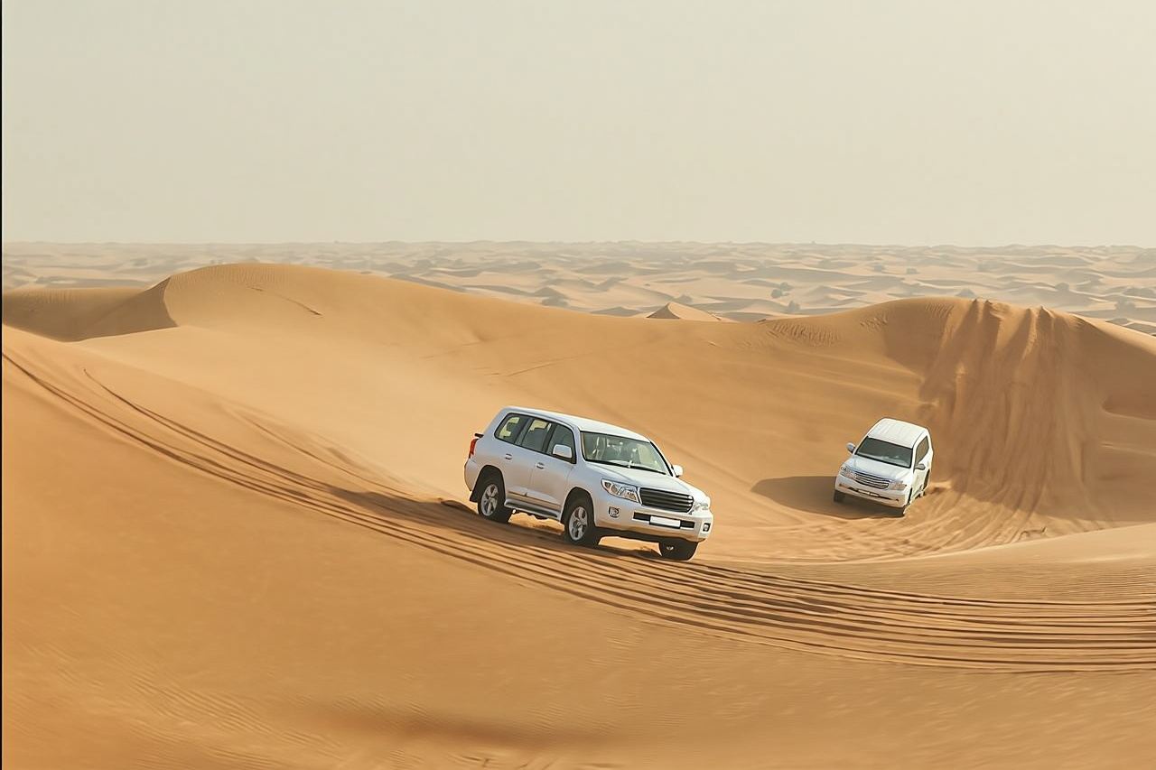 Thrilling 4-Hour Dune Bashing & Camel Ride Safari to Inland Sea