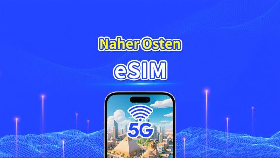 Mittlerer Osten eSIM | Enthält Vereinigte Arabische Emirate / Saudi-Arabien / Katar / Bahrain / Kuwait / Ägypten usw. | 1–30 Tage | 24-Stunden-Abrechnung | QR-Code