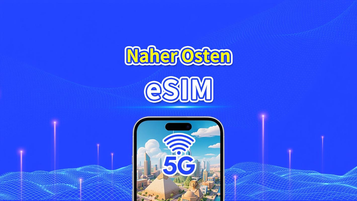 Mittlerer Osten eSIM | Enthält Vereinigte Arabische Emirate / Saudi-Arabien / Katar / Bahrain / Kuwait / Ägypten usw. | 1–30 Tage | 24-Stunden-Abrechnung | QR-Code