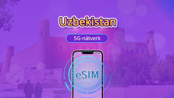 Uzbekistan 5G eSIM | Stöd för Google Maps/TikTok | Daglig förbrukning/datapaket | 1-30 dagar | 24-timmars debitering | QR-kod