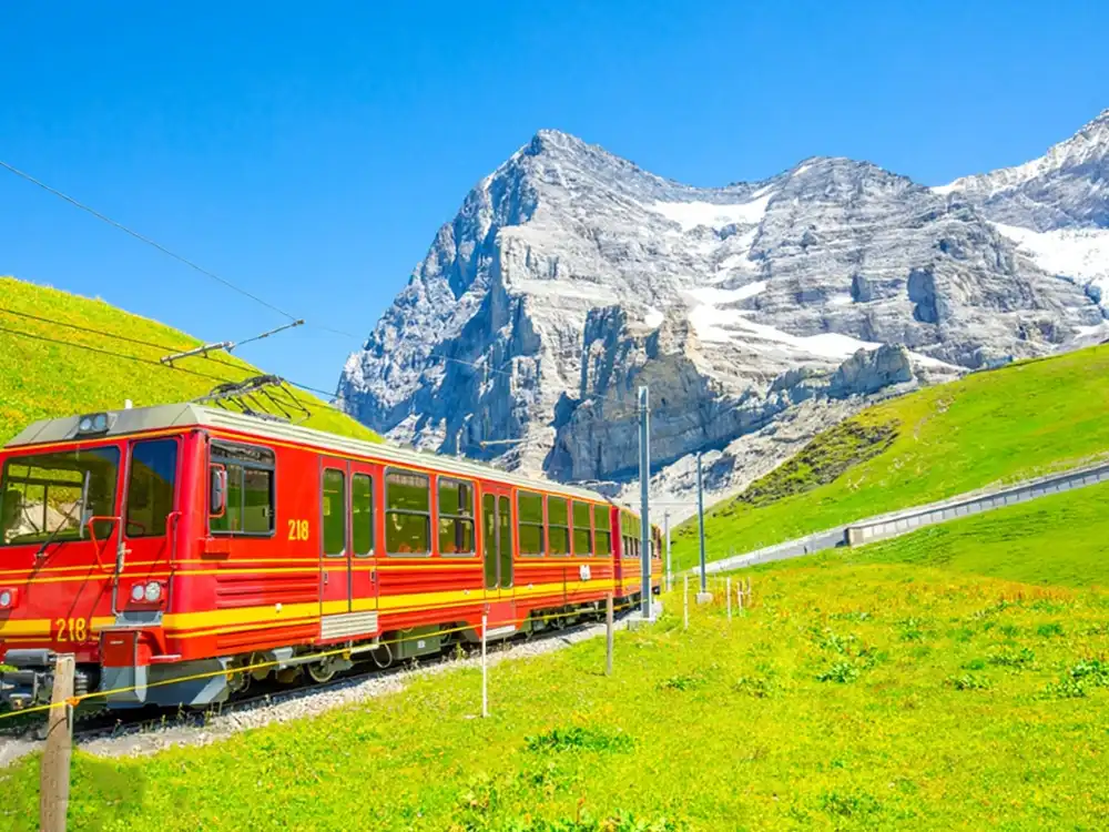 スイス ユングフラウ列車・ケーブルカー乗車券 インターラーケン