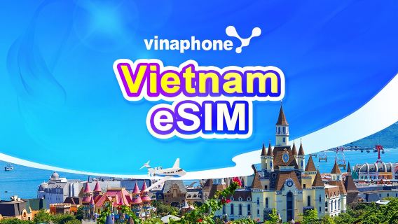 Vietnam Vinaphone 4G/5G eSIM|Paket harian/paket data|1-30 hari|Penagihan 24 jam|Kode QR