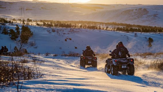 Dari Reykjavik: Naik ATV dan Tur Laguna Biru dengan Transfer